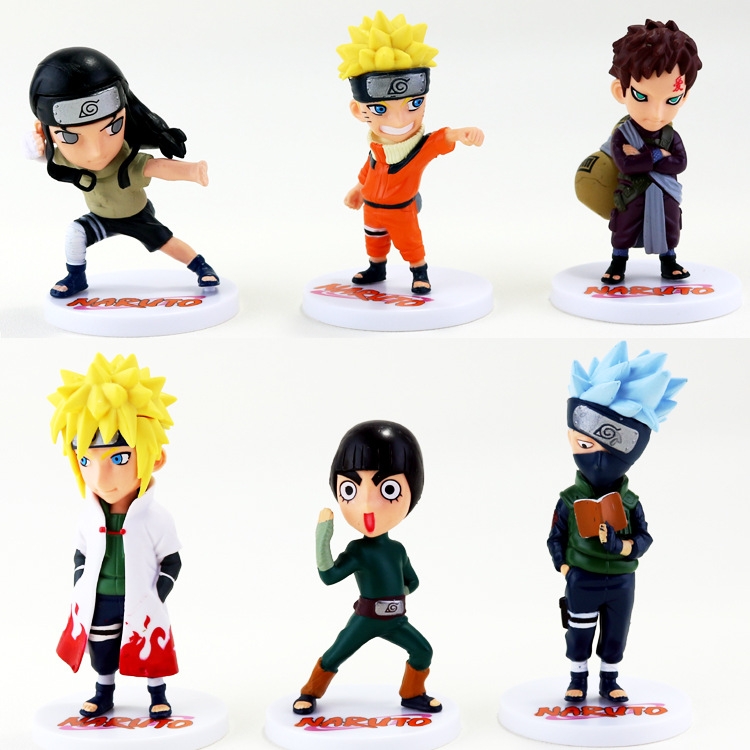 Bộ 06 Mô Hình Nhân Vật Naruto Cao 8-12cm