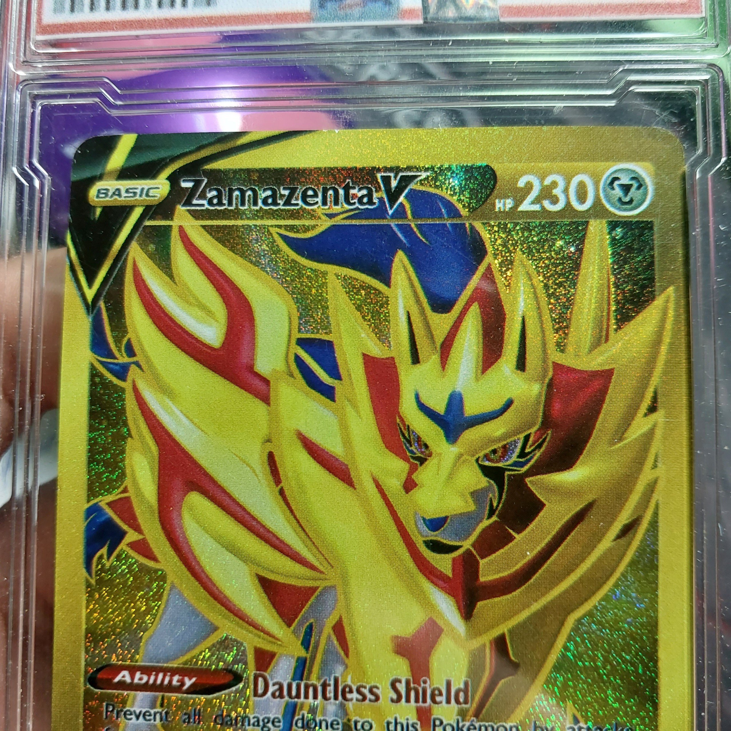 [LIM SSR VG]Thẻ bài Pokemon truyền thuyêt Zamazenta 242 220 khiên chiến sĩ 1459 d37 6