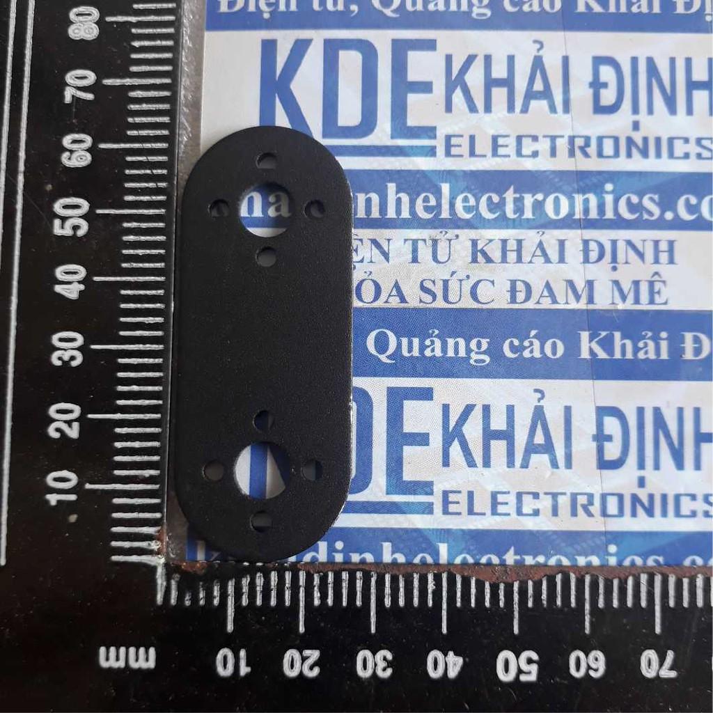 Khung đỡ thanh đỡ 2 động cơ servo dạng thẳng nhôm đen 2mm kde4198