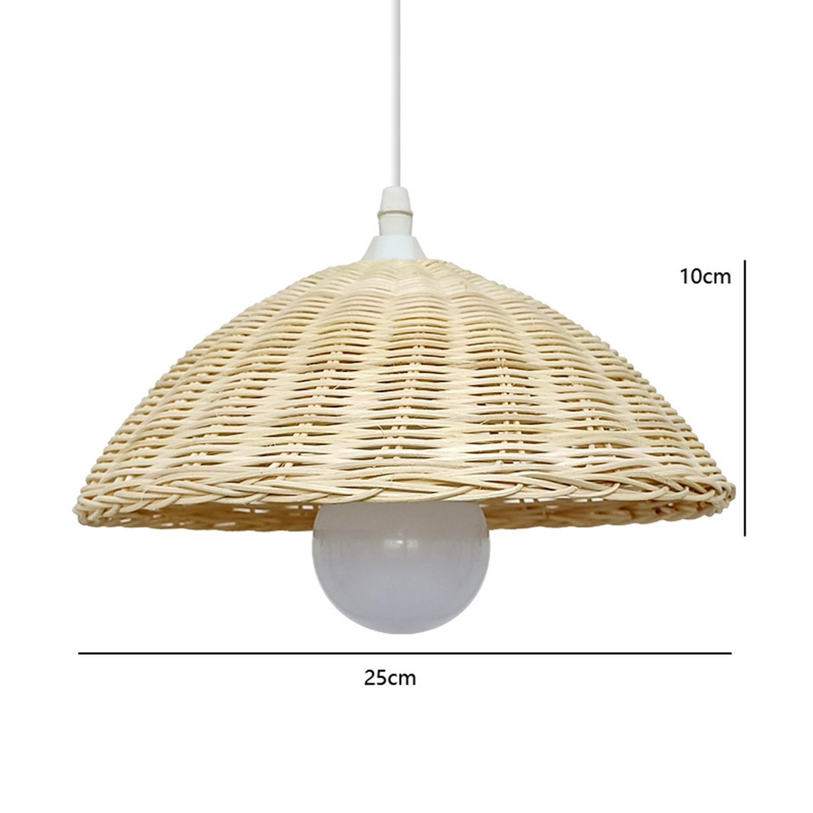 Bamboo Lamp Shade Decoration Light Bulb Cover Bulb Guard for Dining Room
