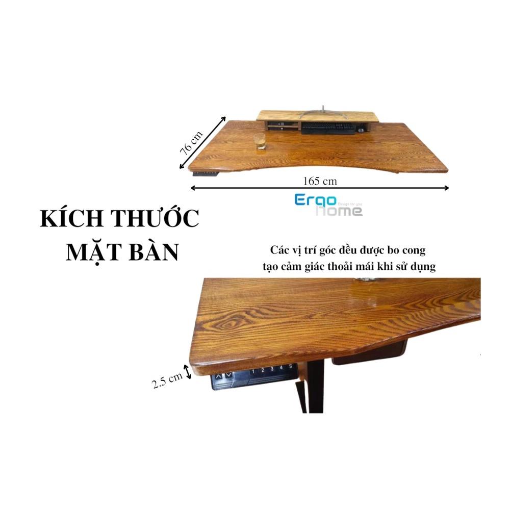 Mặt bàn nâng hạ công thái học Ergonomic Ergo Edge kích thước 140x70, 160x76, 180x76 - ERGOHOME