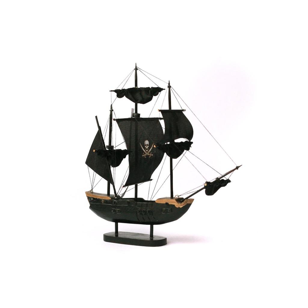 Mô hình thuyền cướp biển Black Pearl thân 16cm MNV-MHCTB17