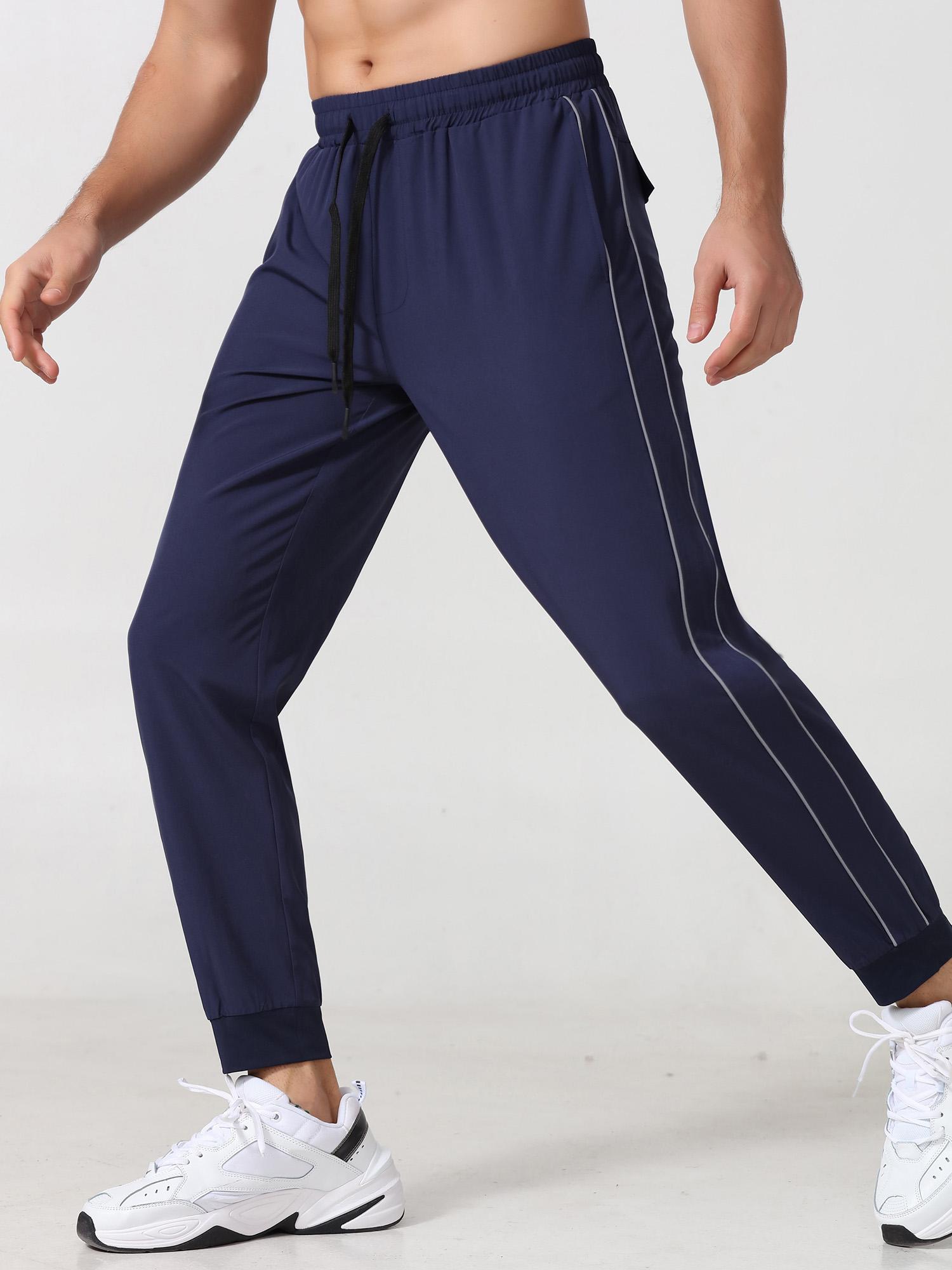 Quần Jogger Nam Quần thể thao có túi có dây phản quang Chạy bộ tập thể thao Người chạy bộ thể thao