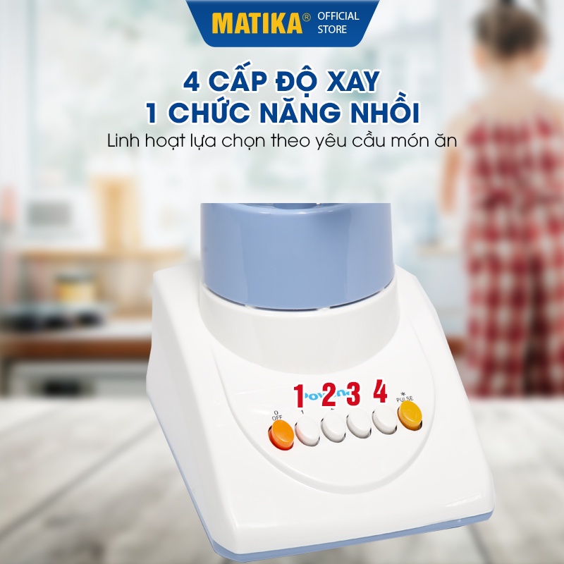 Máy xay sinh tố POVENA máy xay hoa quả đa năng 350W 2 cối xay tiện lợi PVN-311 - Hàng chính hãng