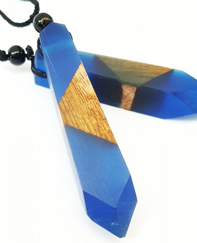 Vòng Cổ May Mắn Dây Chuyền Wood Resin Từ Gỗ Tự Nhiên 2018