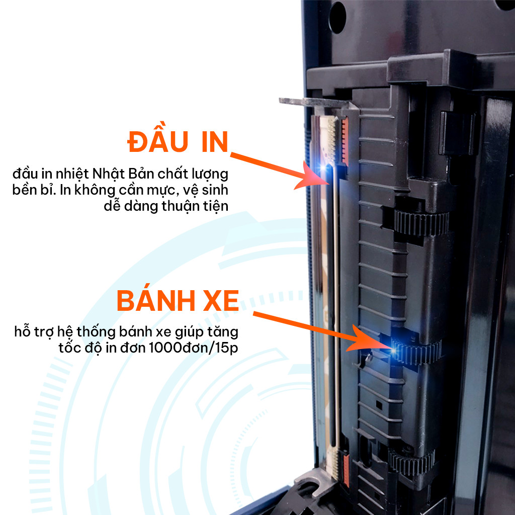 Máy In Nhiệt AYIN - In Đơn Hàng TMĐT, Hóa Đơn Vận Chuyển, Tem Nhãn Mã Vạch, Phiếu Gửi, Logo Không Cần Mực, Bill Thanh Toán, Mini Code, Bar Code - Phiếu Dán Có Thể Dán Ngay - Kết Nối USB - Hàng Nhập Khẩu