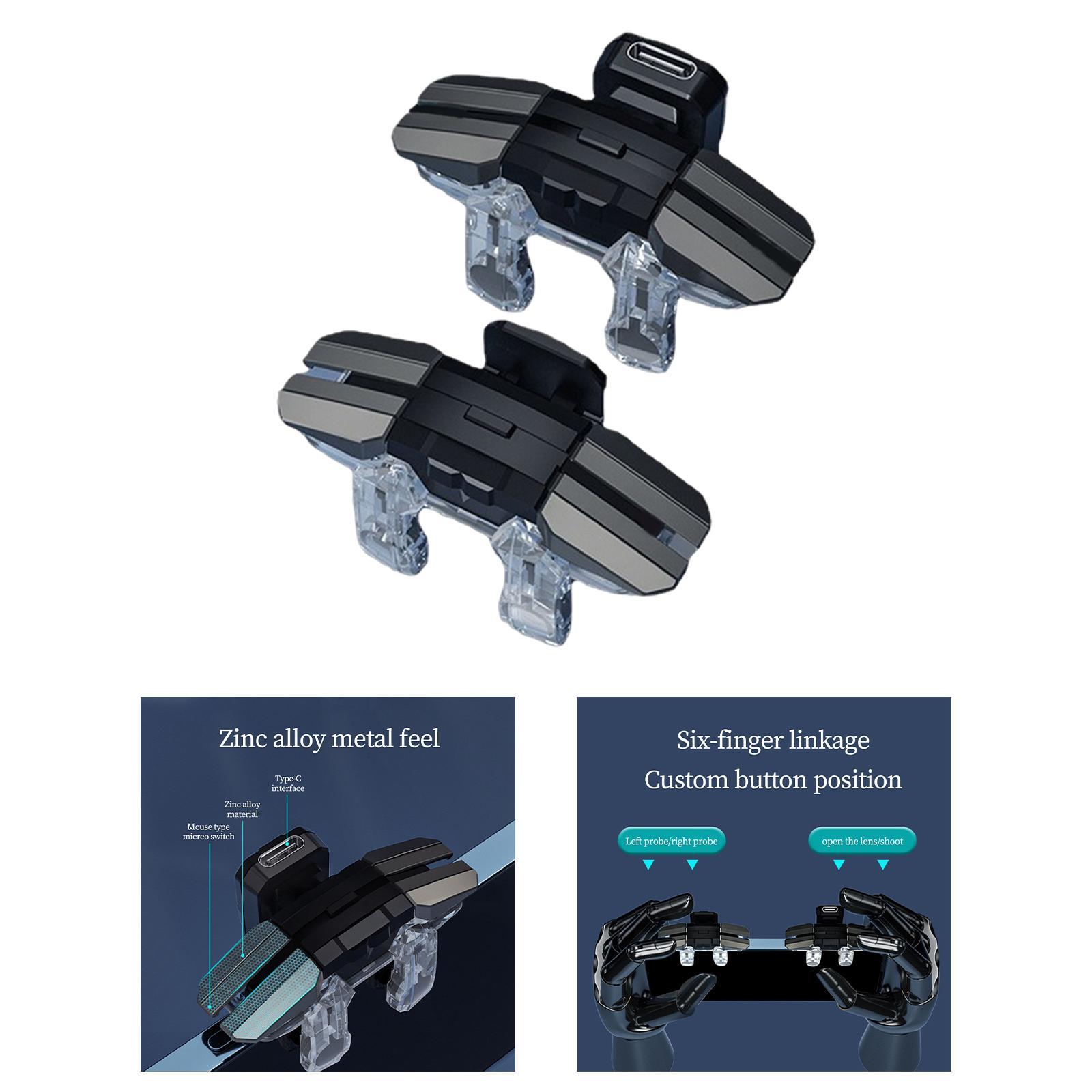 2 Pieces Mobile Game Trigger for Portable Mobile Joystick Trigger