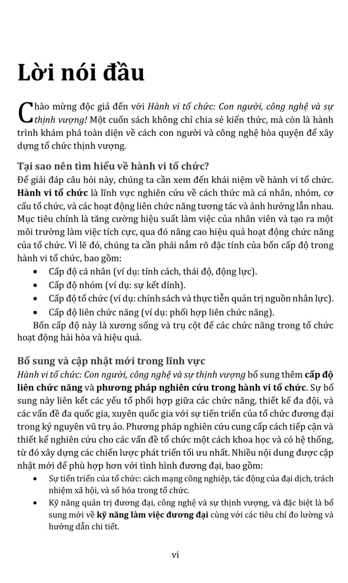 Hành Vi Tổ Chức Con Người, Công Nghệ Và Sự Thịnh Vượng