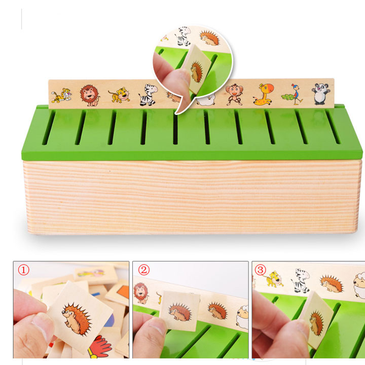 Giáo cụ Montessori - Hộp phân loại theo chủ đề bằng gỗ