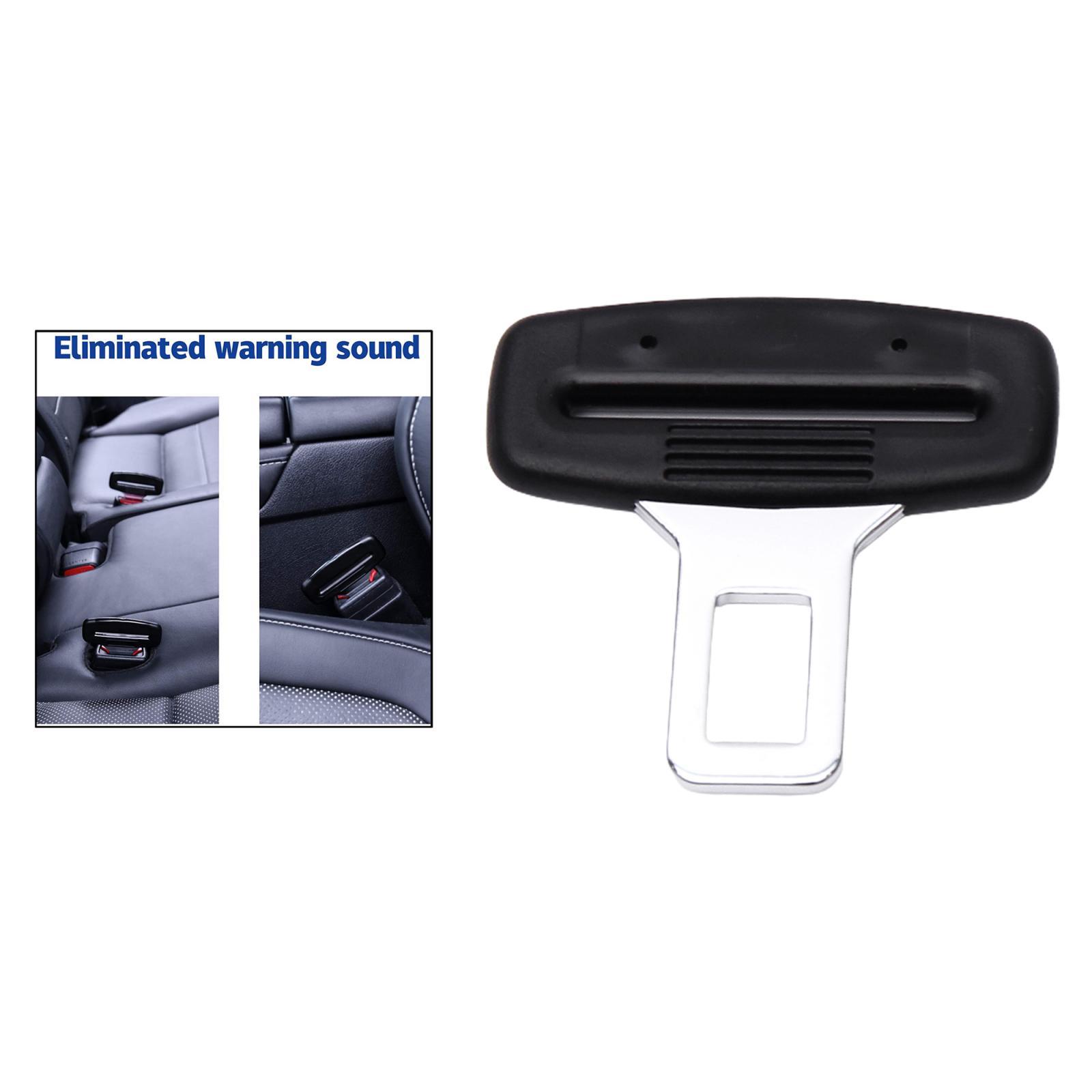 Universal Auto Car Seat Safety Belt Buckle Belt Clip Silencer Metal Tongue
