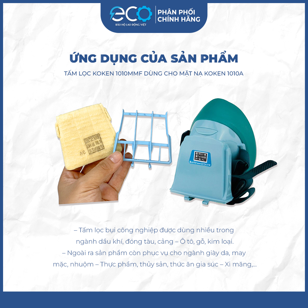 Mặt nạ chống bụi Koken 1010A ( có tấm lọc) hàng Nhật Bản chính hãng