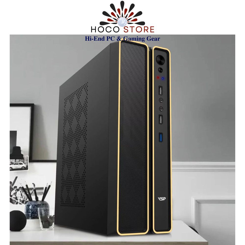 VỎ CASE MÁY TÍNH VSP SFF + NGUỒN 200W - G820 Thép sơn tỉnh điện - Hàng Chính Hãng