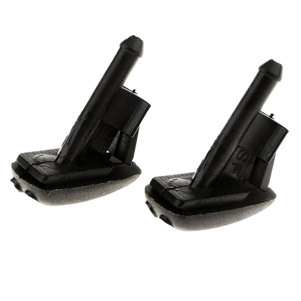 2x Black Windshield Wiper Water Spray Jet Washer Nozzle for BMW E36 Z3 318i