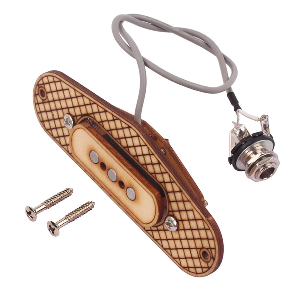 Humbucker Pickup Set Output Socket for 3-String Cigar Box Guitar Replacement Parts