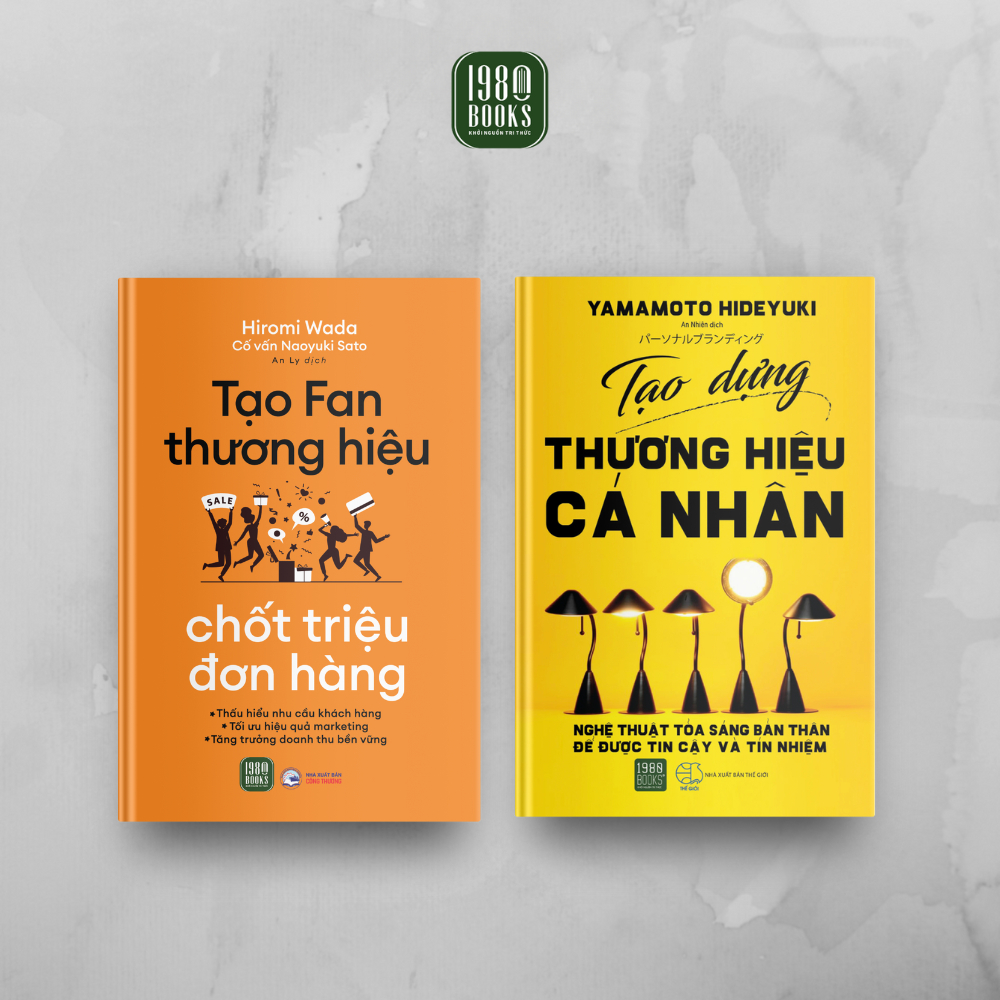 Combo 2 Cuốn Kinh Tế- Kinh Doanh Hay- Tạo Fan Thương Hiệu, Chốt Triệu Đơn Hàng + Tạo Dựng Thương Hiệu Cá Nhân