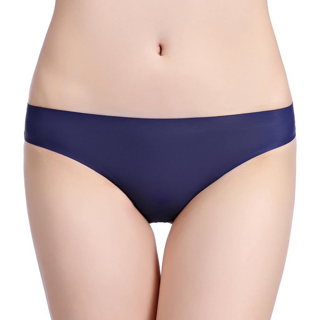 Women Ice Silk G-string Briefs Panties Seamless Thong Lingerie Underwear Knicker