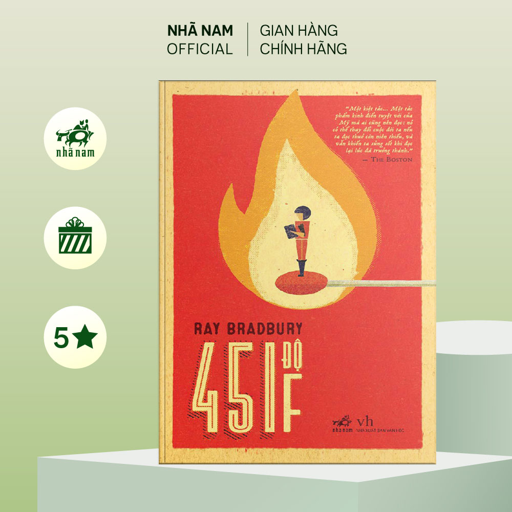 Sách - 451 độ F (Ray Bradbury) (Bìa cứng) - Nhã Nam Official