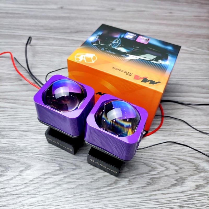 Đèn pha bi led 1.5" 45W lắp xe máy ô tô cắt sáng chống chói màn chập cao cấp xe video
