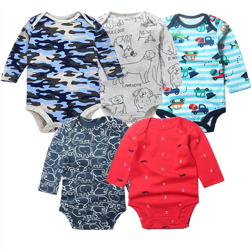 5 Cái/lốc Bodysuits Chất Lượng Cao Uniesx Quần Áo Bé Sơ Sinh Cho Bé 100% Cotton Bộ Quần Áo Cho Trẻ Sơ Sinh Bebe Bé Trai Bé Gái quần Áo