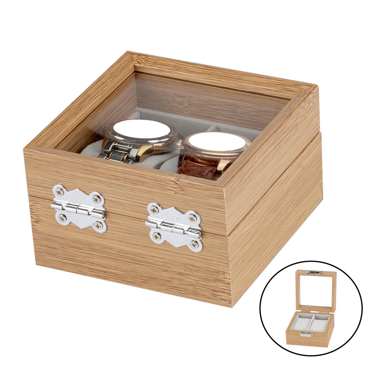 Wooden  Square Buckle with Mirror  Organizer for Men