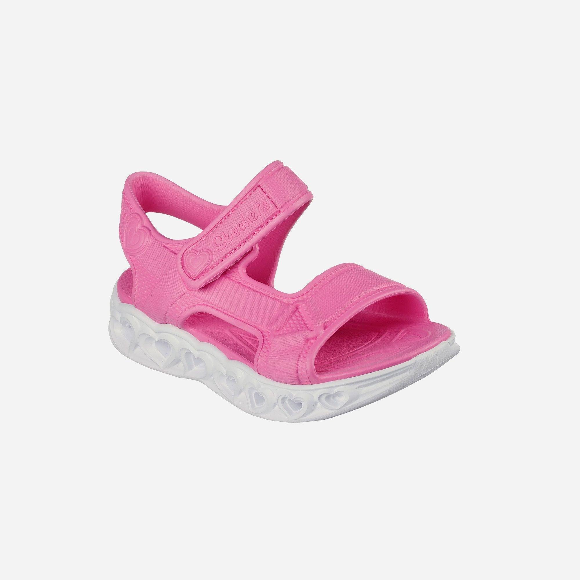 Giày sandal bé gái Skechers Heart Lights - 308045L-PNK