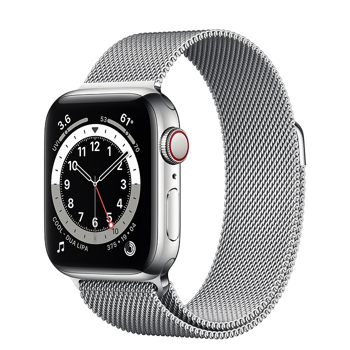 Apple Watch Series 6 LTE GPS + Cellular (Viền Thép, Dây Thép) - Silver