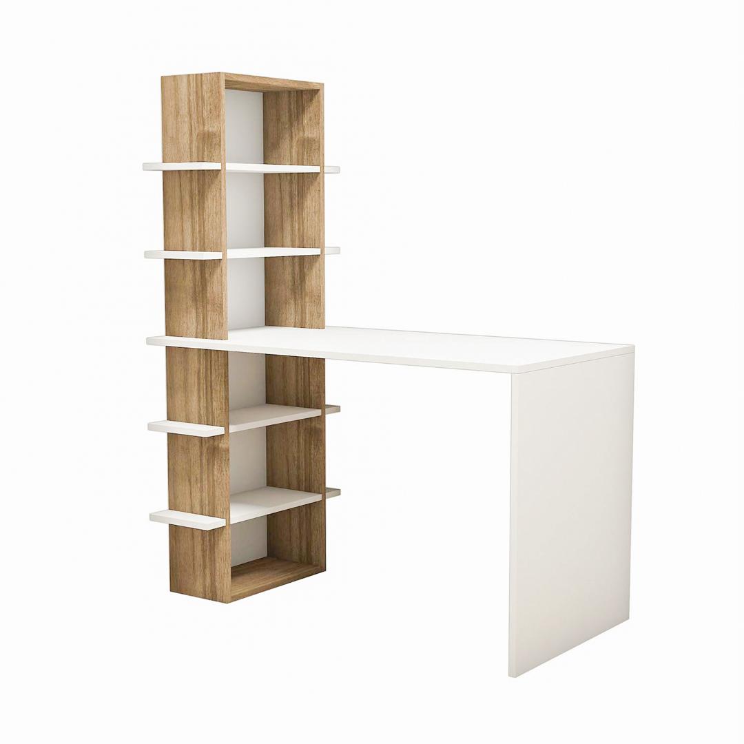 Bàn làm việc, bàn học gỗ hiện đại SMLIFE Dobby | Gỗ MDF dày 17mm chống ẩm | D120xR60xC150cm