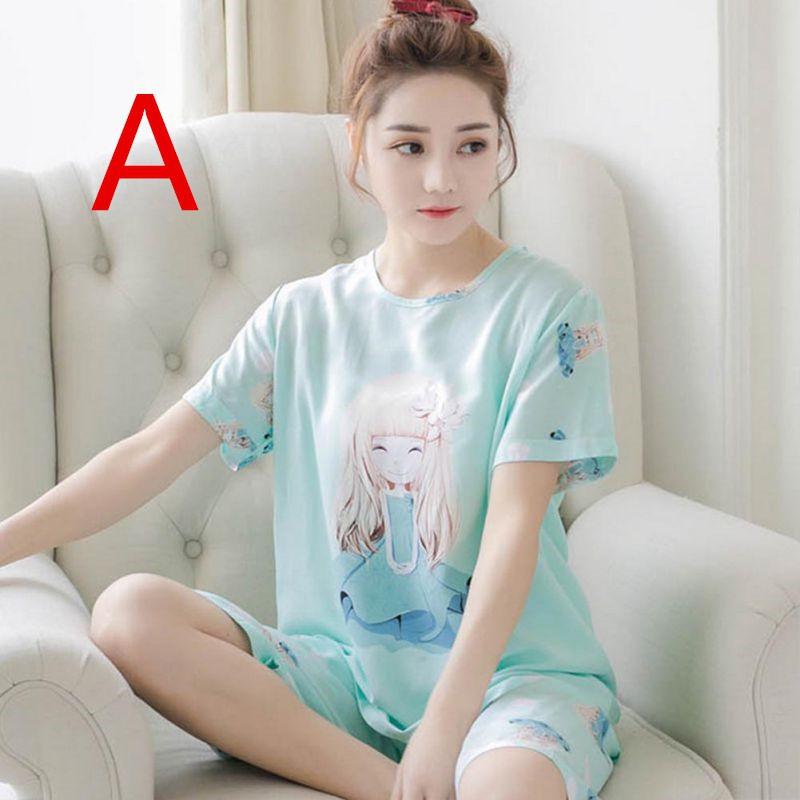 Bộ Đồ Ngủ Tay Ngắn Dễ Thương