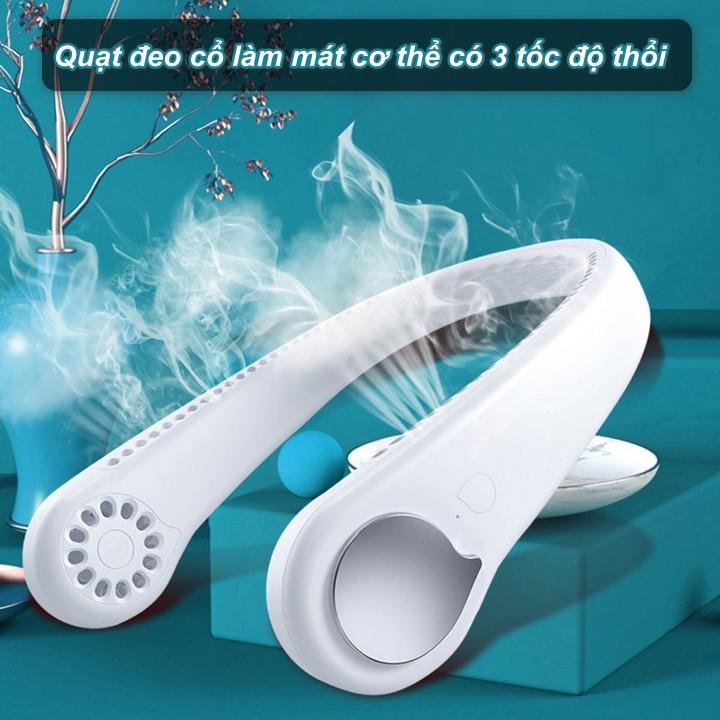 Quạt đeo cổ làm mát cơ thể có 3 tốc độ thổi - Home and Garden