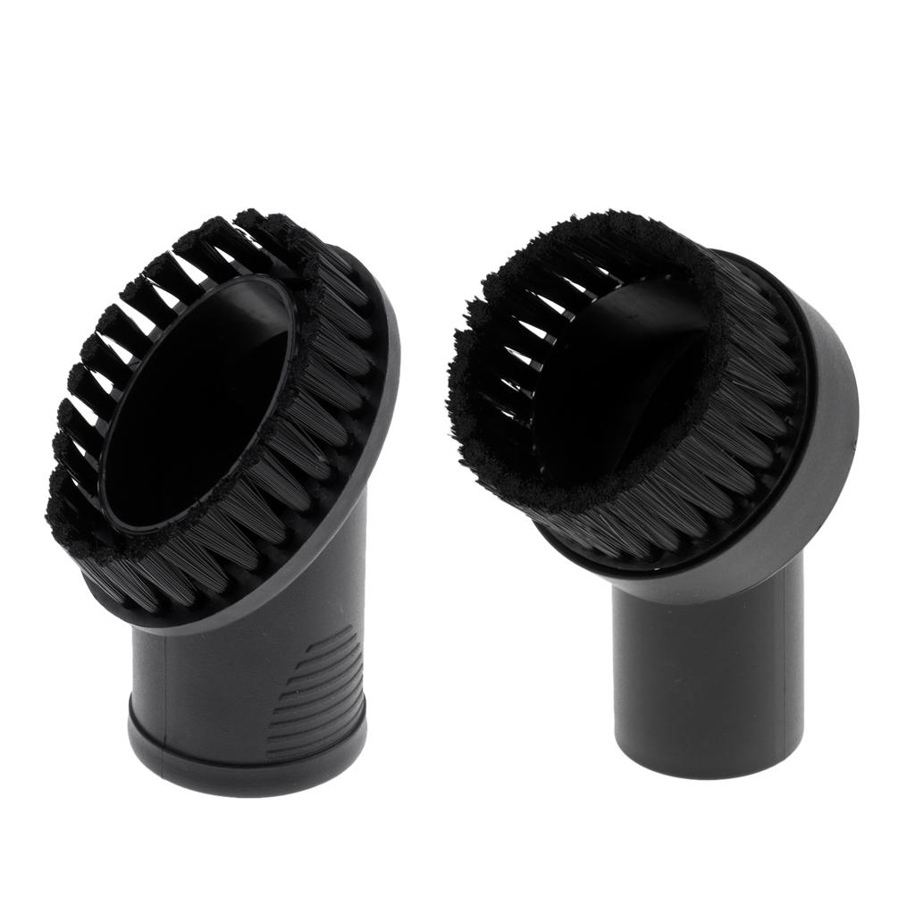 Set 2-Piece 32mm/1.25" Dia. Vacuum Cleaner Dust Brush Bristle Brushes