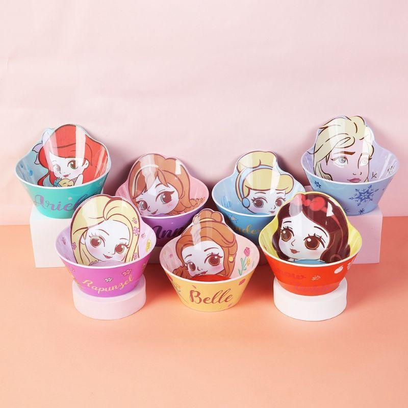Bát ăn cho bé hàng DlSNEY . hình hoạt hình . nhựa melamine an toàn