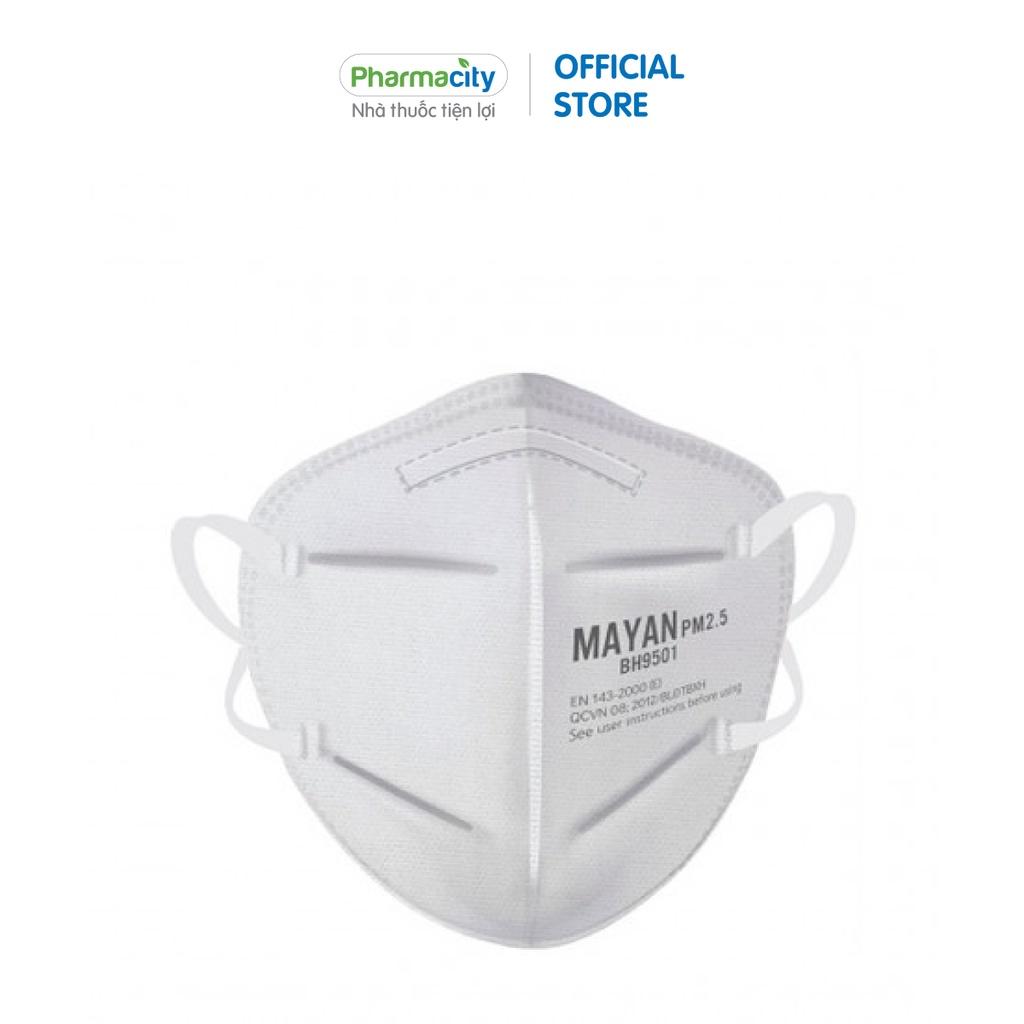 Khẩu trang Mayan PM2.5 BH9501 ngăn vi khuẩn và bụi mịn (Gói 2 cái)