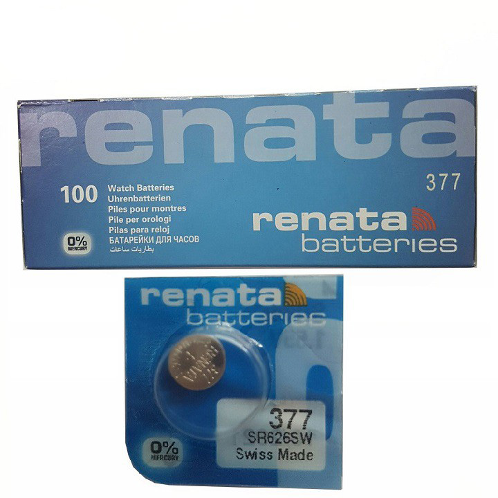 Pin Đồng Hồ Renata 377- SR626SW- Vỉ 1 Viên