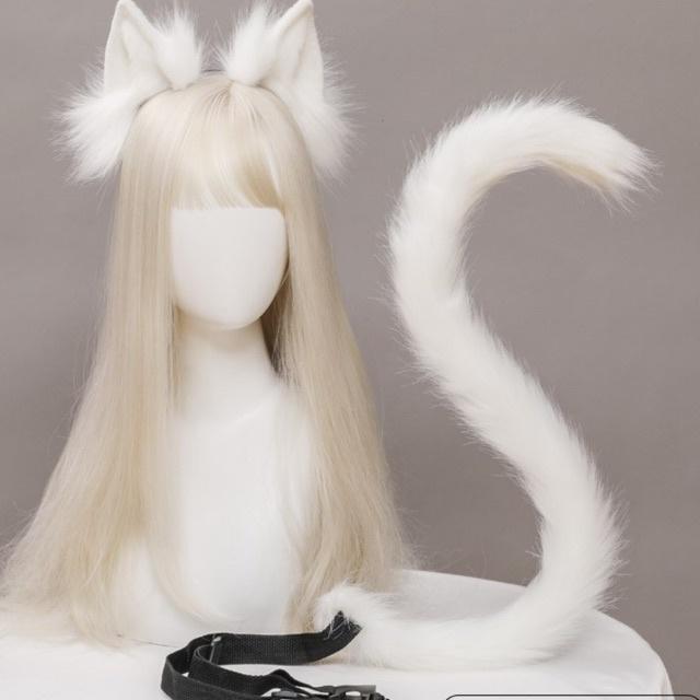 Bộ sản phẩm cài tóc và đuôi Mèo cosplay sexy