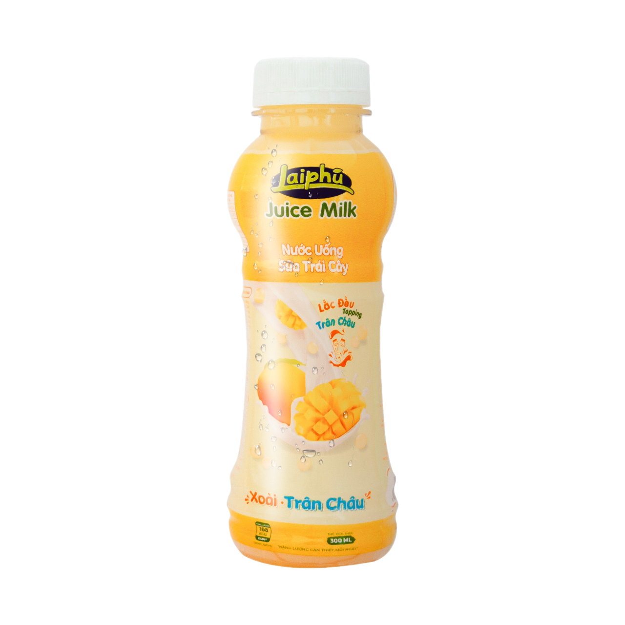 Sữa Trái Cây Xoài Trân Châu Lai Phú Chai 300ml - Thùng 24 Chai