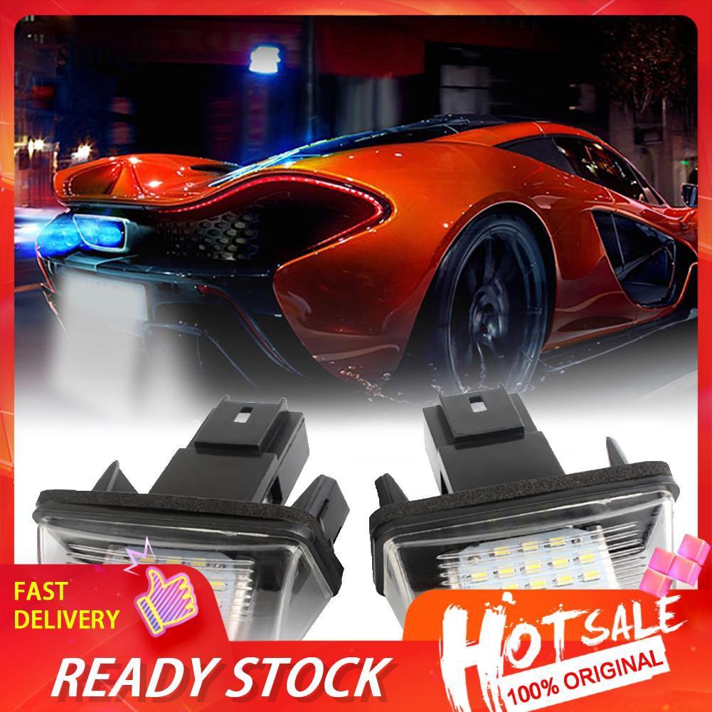 Bộ 2 Đèn Led 18 Bóng 12v Cho Biển Số Xe Hơi Peugeot 206 307 308 406 5008