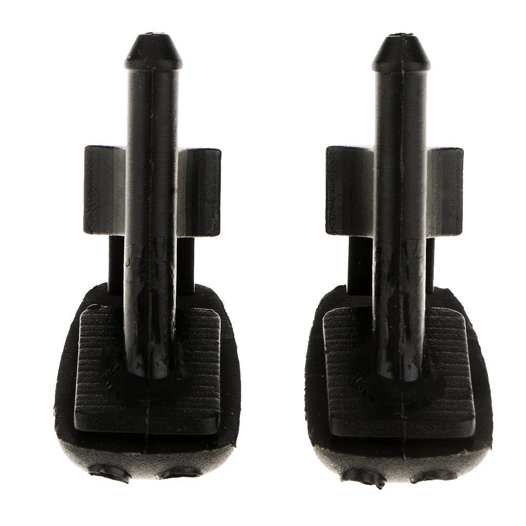 2x Black Windshield Wiper Water Spray Jet Washer Nozzle for  E36 Z3