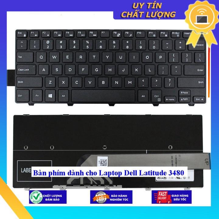 Bàn phím dùng cho Laptop Dell Latitude 3480 - Phím Zin - Hàng chính hãng  MIKEY936