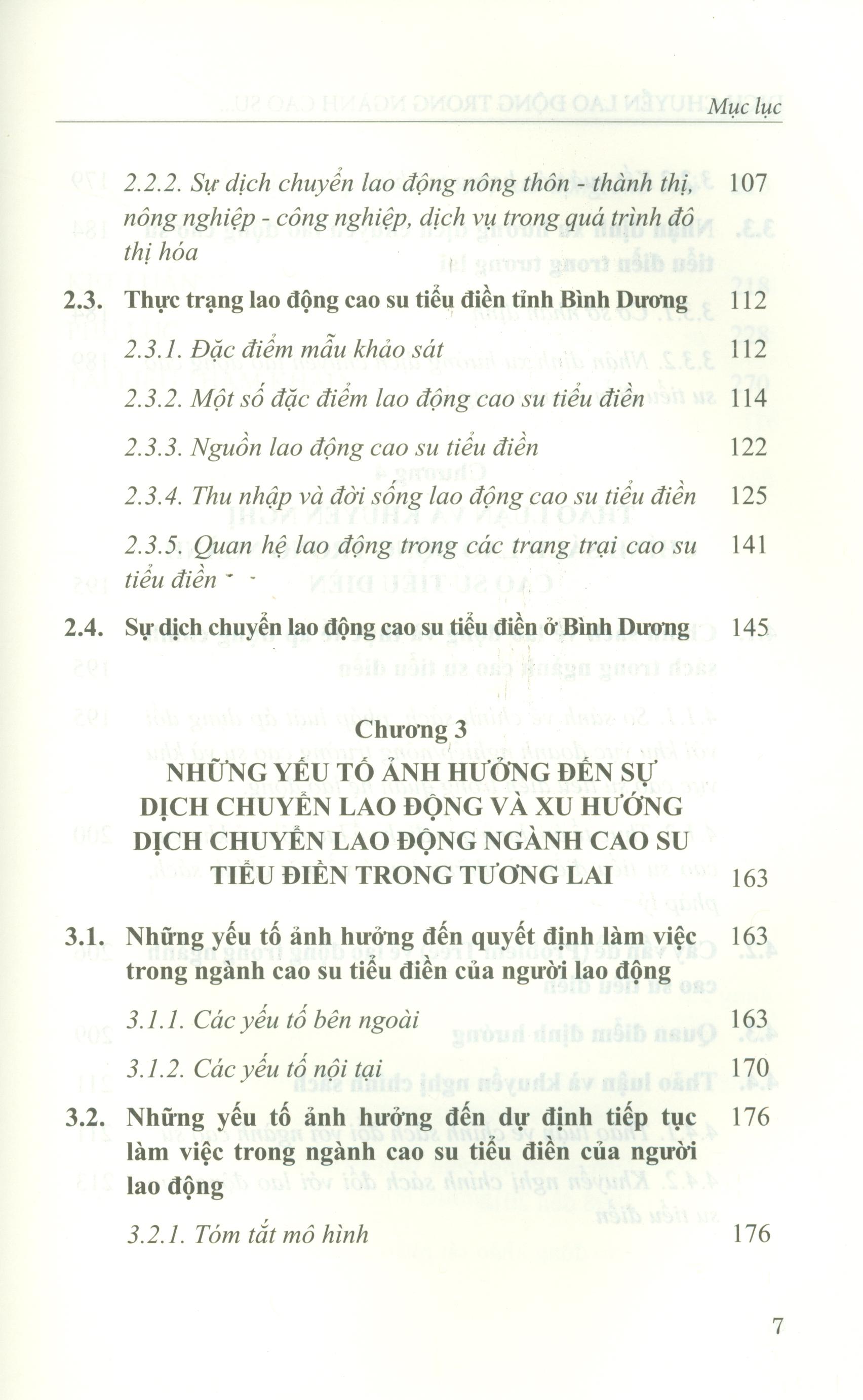 Dịch Chuyển Lao Động Trong Ngành Cao Su Tiểu Điền Ở Tỉnh Bình Dương