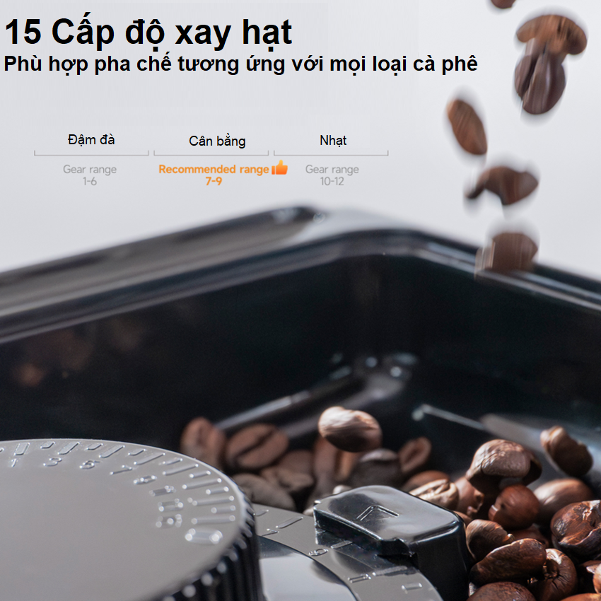 Máy pha cà phê tự động chuyên nghiệp, dùng cho quán cà phê, nhà hàng và khách sạn HiBREW H16 - Hàng Nhập Khẩu