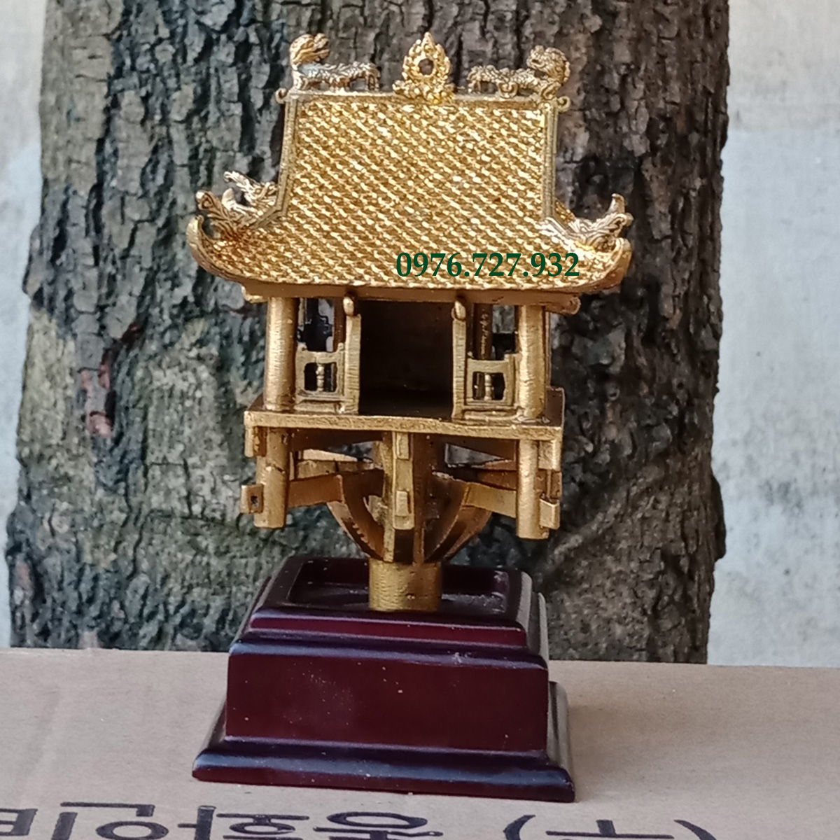 Chùa 1 cột bằng đồng cao 13cm, chùa một cột quà tặng ý nghĩa cho khách nước ngoài