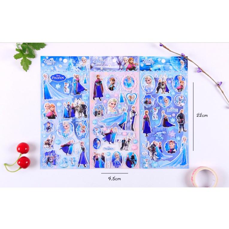 Sticker 3D ELSA Nữ hoàng băng giá hình dán trang trí nổi cho bé