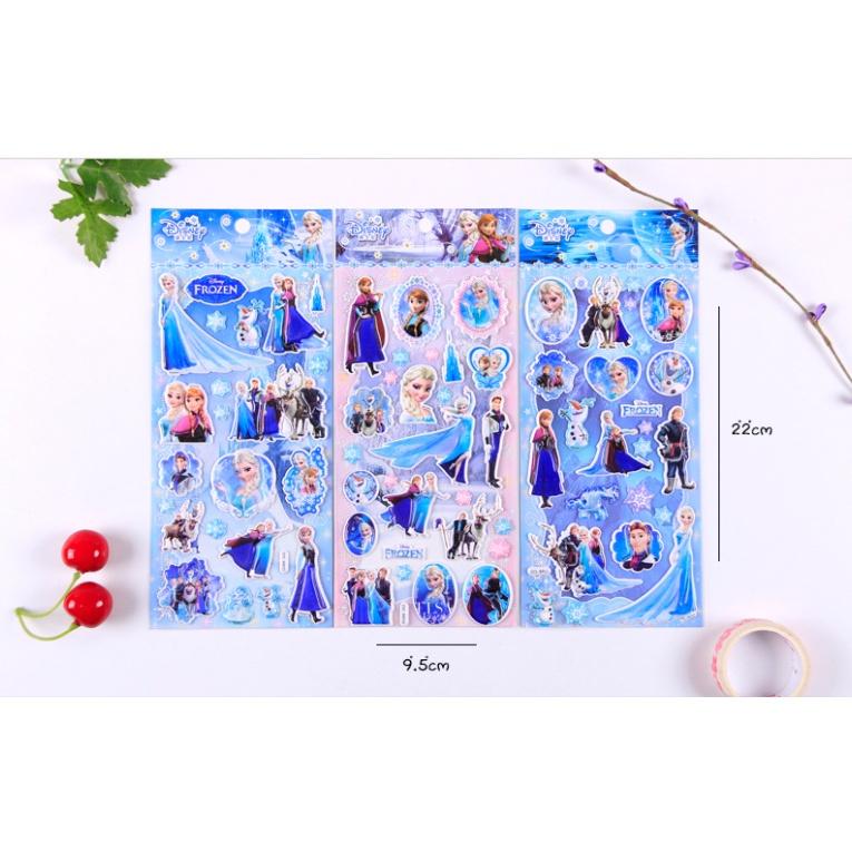 Sticker 3D ELSA Nữ hoàng băng giá hình dán trang trí nổi cho bé