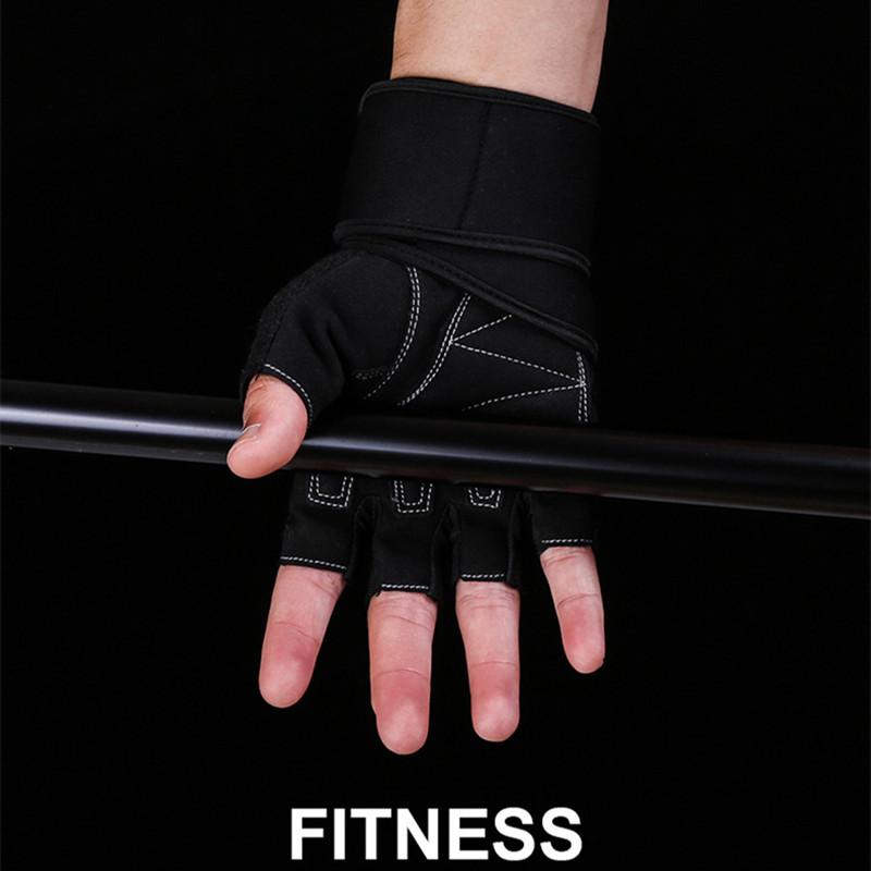 Áo Tập Gym Nữ Găng Tay Tập Thể Dục Thể Thao Nâng Trọng Lượng Ngón Nâng Trọng Lượng Tập Thể Dục Đào Tạo Găng Tay Thể Thao Với Bo Cổ Tay