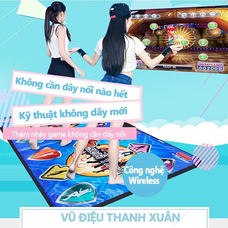 Thảm nhảy audition tại nhà, tập nhảy, chơi game nhảy có dây, kết nối máy tính TV có tay cầm có dây