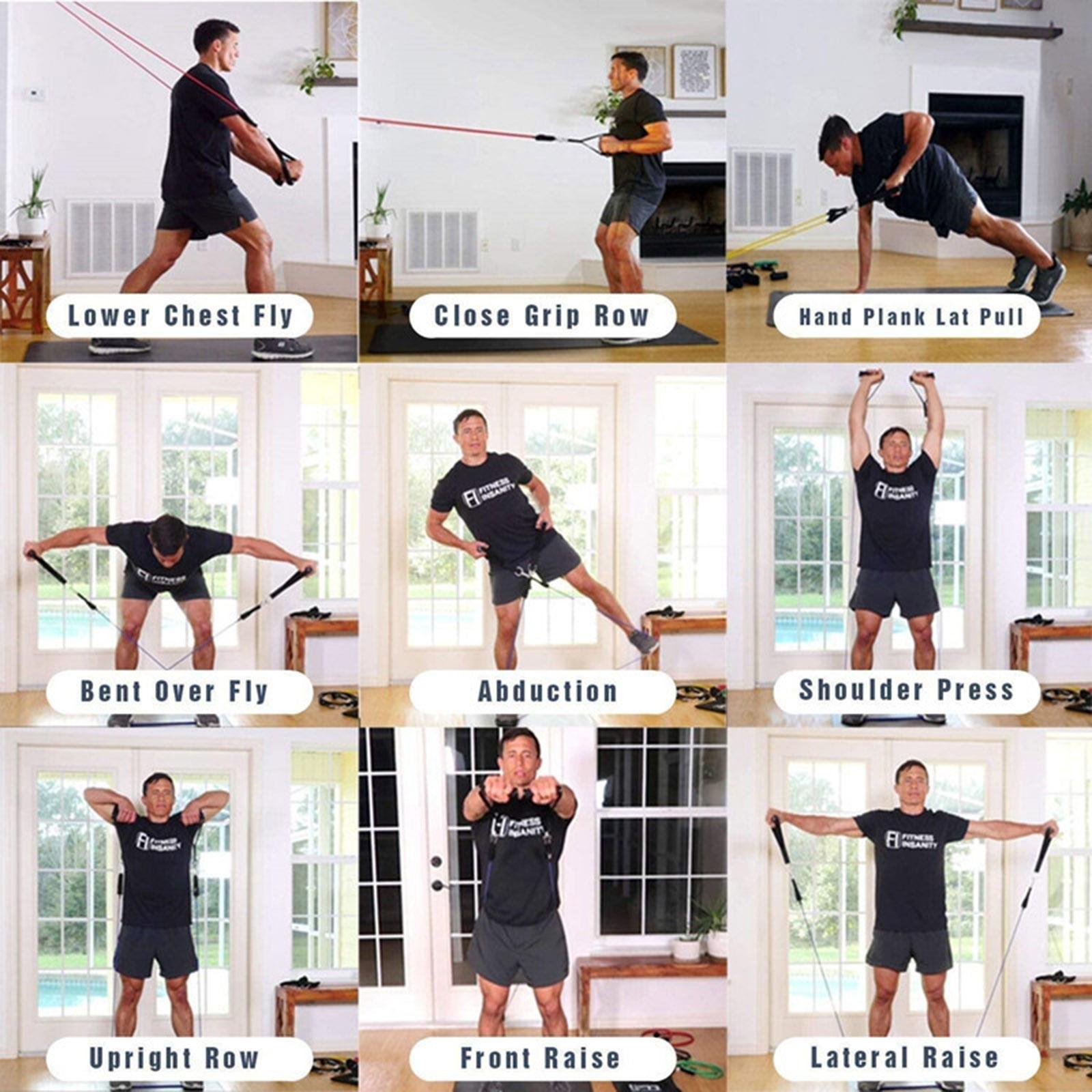 Bộ 17 Chiếc Dây Kháng Lực Tập Luyện Fintess Tại Nhà