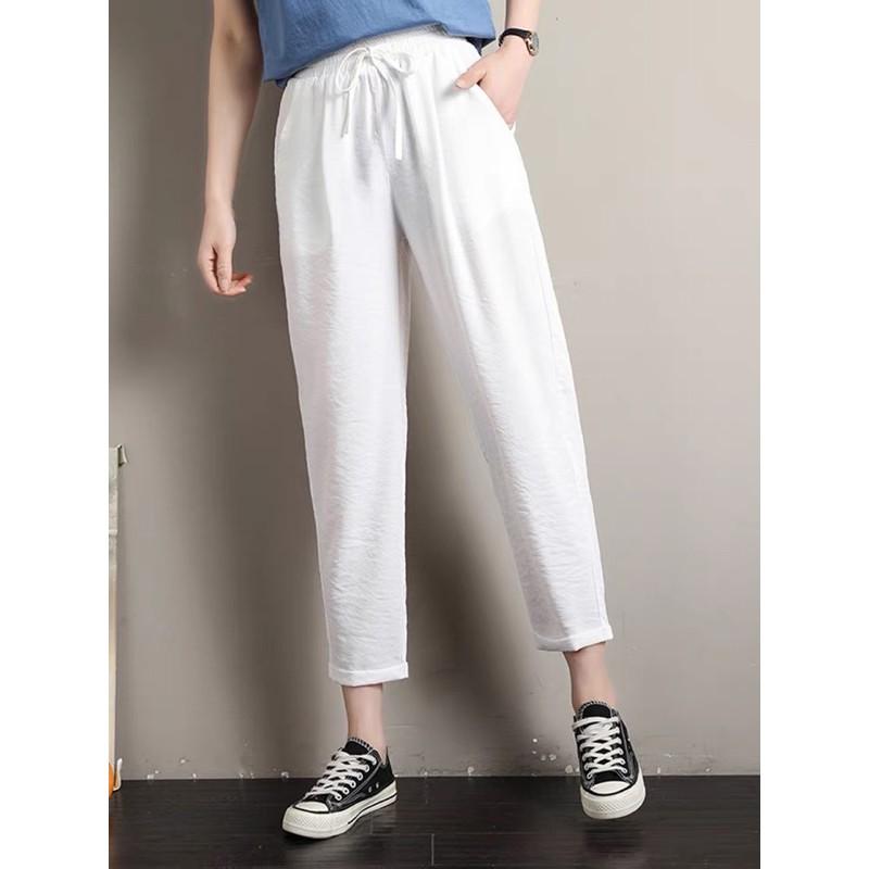 Quần baggy cạp chun dây rút chất dày dặn