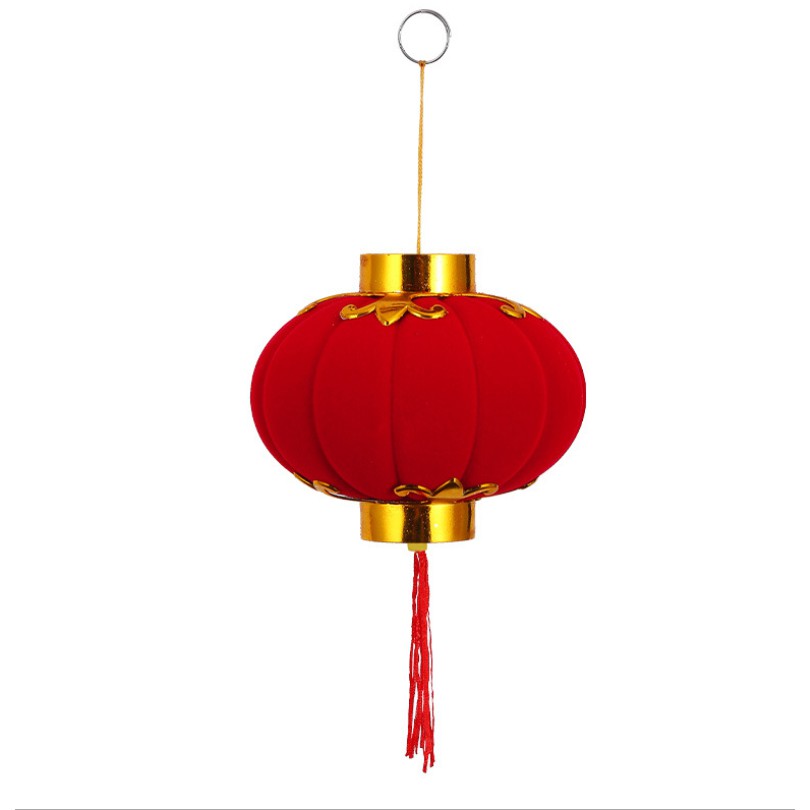 Set 25 Lồng Đèn Nhung Đỏ Size 5cm Trang Trí Tết Cực Đẹp