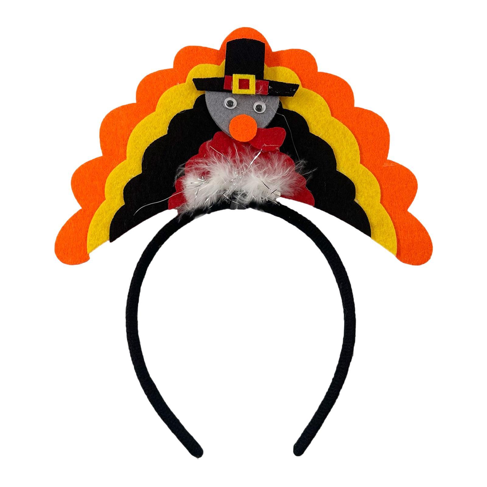 Cute Turkey Headband, Accessories, for Thanksgiving Costume Party Halloween Cosplay