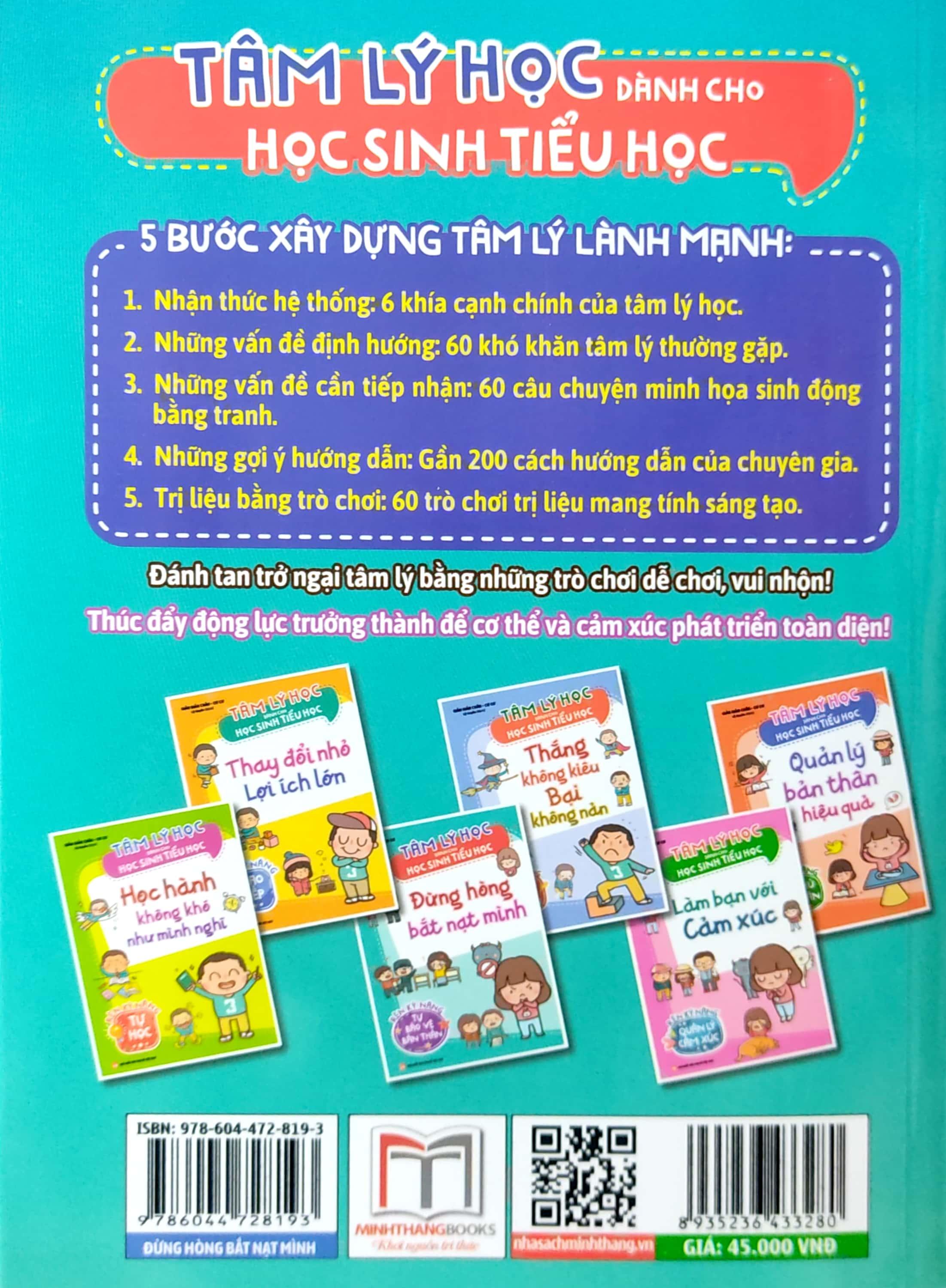 Tâm Lý Học Dành Cho Học Sinh Tiểu Học - Đừng Hòng Bắt Nạt Mình - Rèn Luyện Kỹ Năng Tự Bảo Vệ Mình